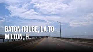 Road Trip  Baton Rouge LA to Milton FL  4K Driving [upl. by Olag]