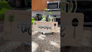 DIY thankful board with cricut stencil vinyl cricutindia diy gratitude motivation thankful [upl. by Ahtamas439]