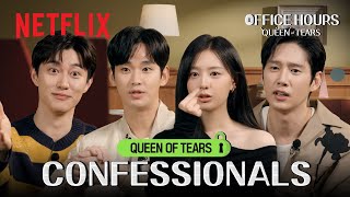 The cast of Queen of Tears exposes secrets about each other  Office Hours  Netflix ENG [upl. by Nilhtac523]