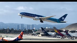 Air Tahiti Nui Boeing 7879 Dreamliner Takeoff – LAX June 7 2024 [upl. by Alicea]