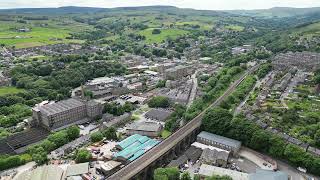 Slaithwaite 360 Drone from Crimble 19 June 24 [upl. by Yendis]