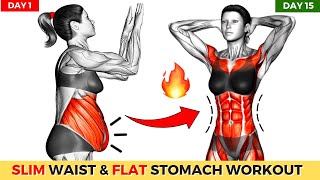 LOSE BELLY FAT  Get FLAT STOMACH and in 2 Weeks ➜ 30 minute STANDING workout  LOSE 2 INCHES WAIST [upl. by Naginnarb163]