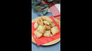 【材料4つ！包んで焼くだけ！】冷凍パイシートで作る♪超簡単サクサクチーズパイ  Crispy Cheese Pie Shorts [upl. by Idnarb646]