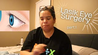 Getting LASIK Eye Surgery  lasik diaries pt 1 [upl. by Suhpoelc]