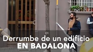 Derrumbe de un edificio de 20 viviendas en Badalona [upl. by Oizirbaf320]