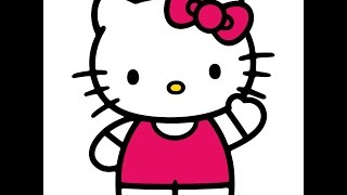 Tracing Hello Kitty SVG File Using Inkscape [upl. by Halbert]