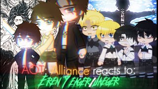 AOT reacts to Eren YeagerJaeger AOT S4 SPOILERSSlight shipsPart 7Cringe [upl. by Bryant]