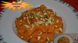 Semolina Halwa Recipe  Suji Halwa by Home Kitchen [upl. by Meridel116]