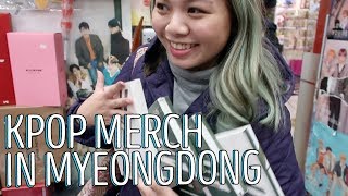 KPOP Merch Shopping in Myeongdong Underground  Kye Sees [upl. by Antonin55]