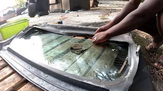 How I repaired my convertible rear window 1999 chrysler [upl. by Aynik]