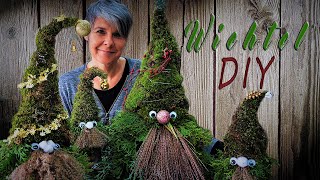 Wichtel 🌲NATUR✔ DIY  Weihnachts amp Advent Deko  Waldwichtel selber machen [upl. by Nirrad]