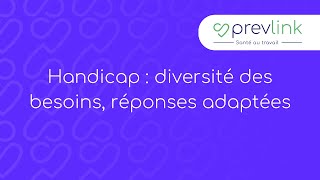 Handicap  diversité des besoins réponses adaptées 1 [upl. by Rimidalg734]