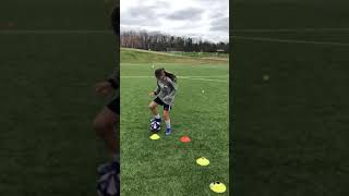 Week 2 2 cone drill 5 reps [upl. by Alue631]