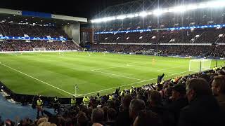 Ajax Amsterdam singing Three Little Birds at Ibrox Glasgow [upl. by Ihpen]