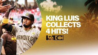 King Luis Collects 4 Hits  Padres vs Reds Highlights 52224 [upl. by Lertram]