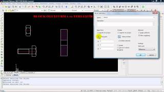 Bricscad Eğitim Serisi 101Block Oluşturma ve Yerleştirme [upl. by Ailadi]
