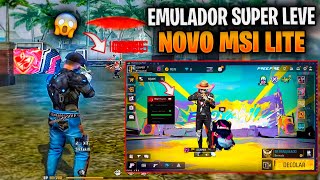 âœ… MELHOR EMULADOR LEVE PARA PC FRACO 2024  FPS MELHOR CONFIG MSI 5 LITE [upl. by Gildus]