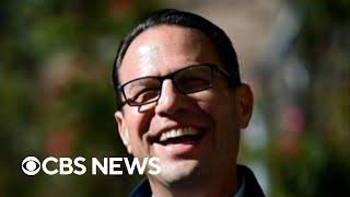 Josh Shapiro wins Pennsylvania governors race CBS News projects [upl. by Ibot]