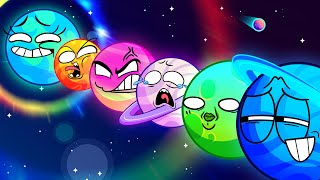 Tickle Tickle Zombie Planets Song 🌏 Funny English for Kids animation funny [upl. by Scrivens]