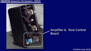 CREATIVE GigaWorks T40 Speakers  Volume amp Tone Control REPAIR [upl. by Aronoh414]