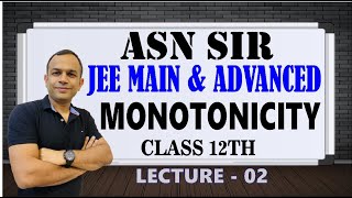 Monotonicity  Lecture 2  Application of Derivative  Problems to find interval of Monotonicity [upl. by Phedra]