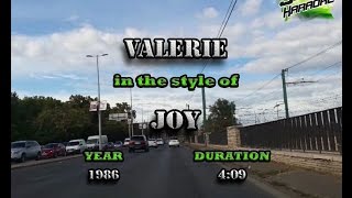 Joy  Valerie KARAOKE [upl. by Mallorie]