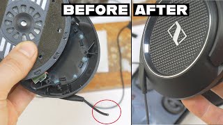 How to Repair Sennheiser Headphones cable [upl. by Enrol]