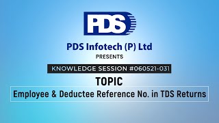 Employee amp Deductee Reference No in TDS Returns [upl. by Atteoj]