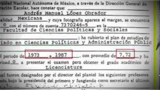 BOLETA DE CALIFICACIONES DE LOPEZ OBRADOR [upl. by Caro670]