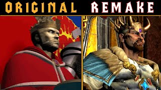 Warcraft 2 vs Remake Similar Cinematics Compared [upl. by Reede564]