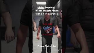 John Stephens makes an Epic return with a new entrance wwewrestler wwe WWE wwe2k24 wrestling [upl. by Inilam]