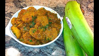 How to cook Plantains  Kache Kele Ki Sabzi  Curried Raw Banana Vegan Recipe [upl. by Bristow]