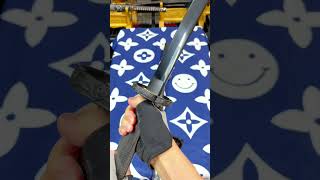 Tachi Sword Moju High Manganese Black Unboxing  KatanaSwordArt [upl. by Moulton]