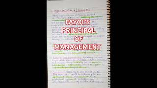 Fayols Principle Of Management  shorts ytshorts [upl. by Ycrem868]