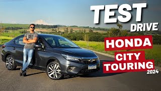 TESTE  HONDA CITY TOURING 2024 O QUERIDINHO DOS SEDANS MÉDIOS [upl. by Chiquita]