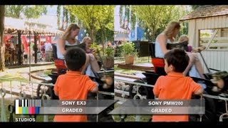 Sony EX3 vs PMW200 [upl. by Vallery441]