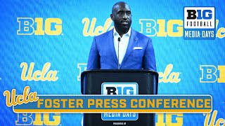 UCLA HC DeShaun Foster Press Conference  2024 B1G Football Media Days [upl. by Raji]