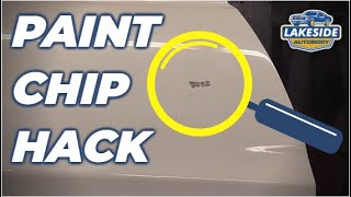 Paint Chip Hack Can You Fill a Car Paint Chip with Paint Sand amp Buff [upl. by Eerased]