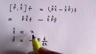 Commutation Relation between square of momentum operator and position operator IAS 2014 [upl. by Spratt]