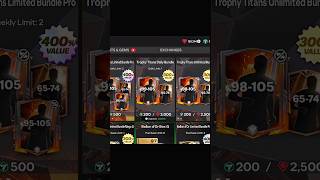 Trophy Titans first pack opening😁🤥 fifa shorts  fcmobile football [upl. by Idnyl]