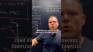 GEOMETRIA COM NÚMEROS COMPLEXOS 🤔viral matemática maths foryou algebra [upl. by Nnalorac65]