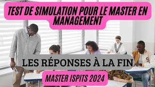 Voici 30 QCM Pour Préparer Master ISPITS Management et Qualité Le 17 Novembre 2024 [upl. by Ahsias]