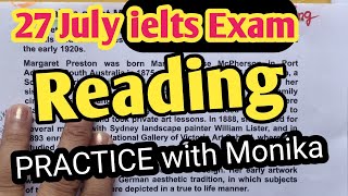 ielts reading tips and tricks  27 July ielts exam Reading answers  ielts exam Reading 9 tips [upl. by Eulau]