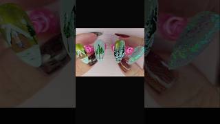 Snowscape❄️☃️ Nail Art [upl. by Absalom]