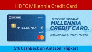 HDFC Bank Millennia Credit Card Full Details [upl. by Lellih]