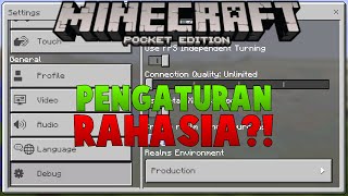 Pengaturan Rahasia  Minecraft PE Pocket Edition Indonesia [upl. by Naryk49]