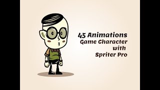 Spriter Pro  Nerd Kid Male Game Character Sprites [upl. by Enileuqcaj]