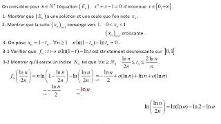 Part 2 Début dun développement asymptotique du terme général de la suite implicite [upl. by Eckart244]