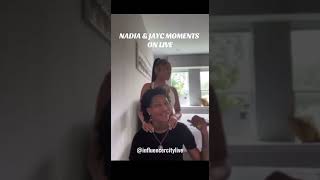 Nadia and jayc flirting on live 🍵🤔 [upl. by Reimer]