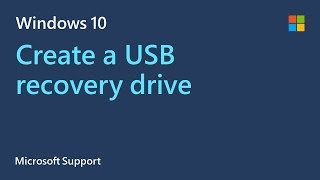 How to make a USB recovery drive in Windows 10  Microsoft [upl. by Melborn]